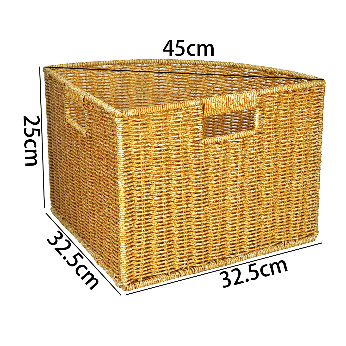 부채꼴 대형 45*32.5*25cm 뚜껑 없음