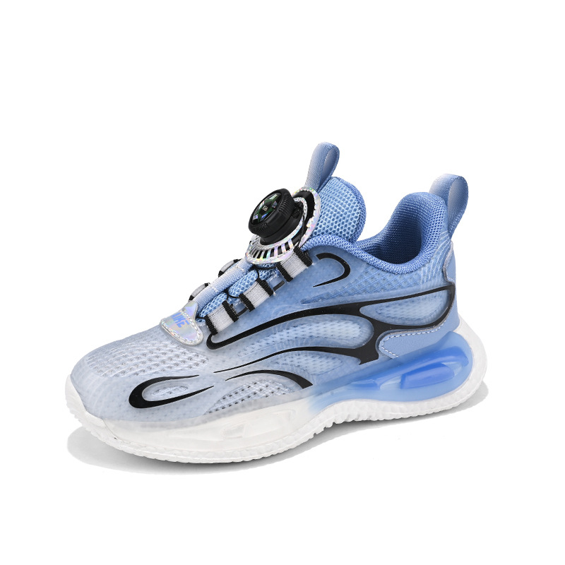 Boys' 2024 Spring New Children's Mesh Breathable Sports Big Kids Anti slip Basketball Shoes, Running Shoes_voghion.com