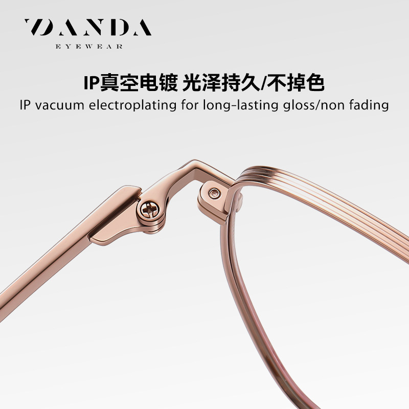 ST6218 hombres y mujeres de moda pueden coincidir con gafas de miopía Marco de gafas de polígono liso