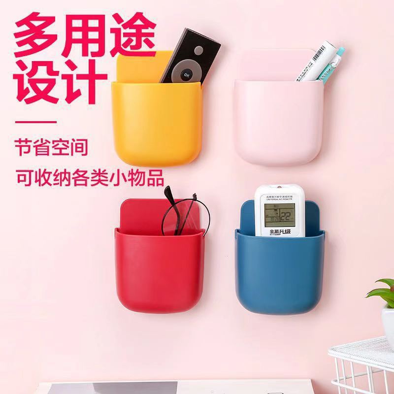 도매 원격 제어 휴대 전화 보관함 네일 프리 벽 교수형 크리에이티브 거실 심플 키 에어컨 리모컨