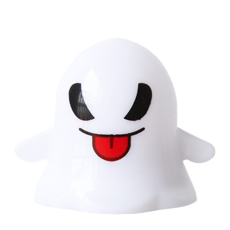 Decoración de Halloween luces fantasmas emoticones demoníacas electrónicas LED vela lámpara de campo diseño de props pequeña luz de calabaza nocturna