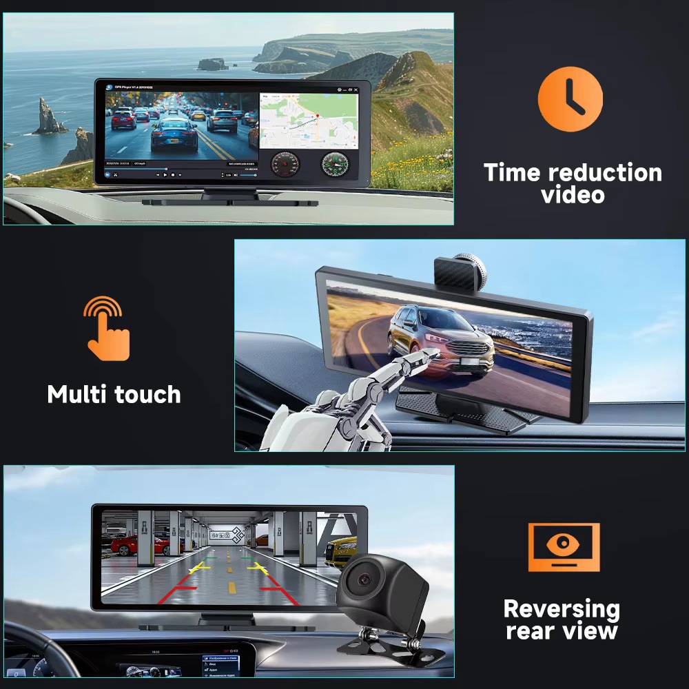10.26inch Car Android Gps Navigation High-Definition Reverse Camera Smart Bluetooth All-In-One Car Dvr