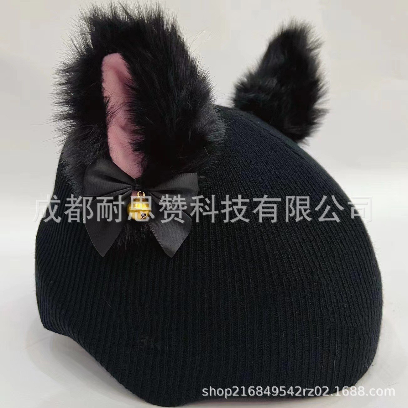 Cubierta de casco de esquí de dibujos animados lindo personalidad cálida placa única cubierta de casco de doble placa bicicleta muñeca cubierta decorativa a prueba de viento