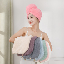 菠萝格干发帽吸水速干双层加厚包头巾洗头擦头发毛巾浴帽干发帽女