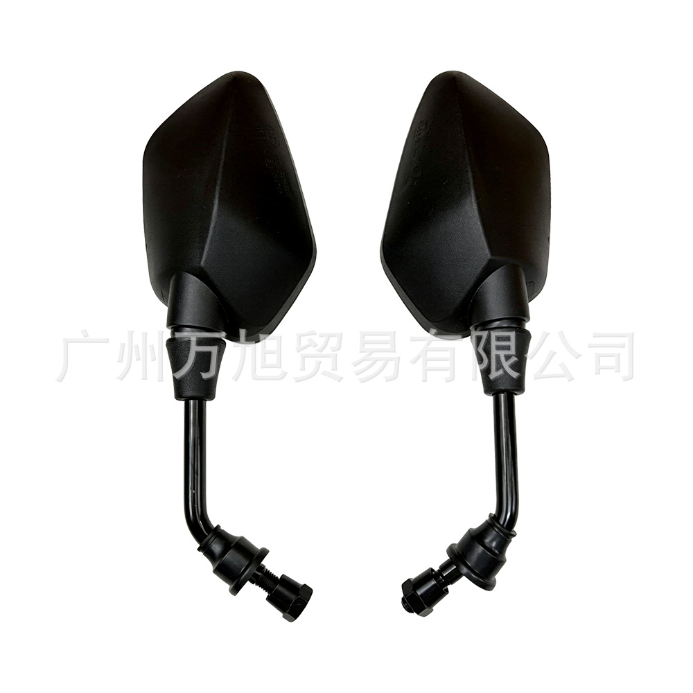 10MM Cross-Border Best-Selling Wide-View Reflective Mirror Black Modified Rearview Mirror for Motorcycles and Electric Vehicles