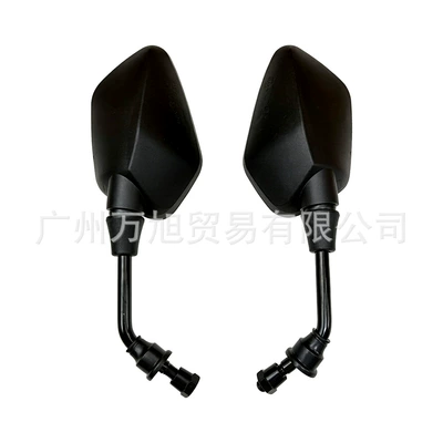10MM Cross-Border Best-Selling Wide-View Reflective Mirror Black Modified Rearview Mirror for Motorcycles and Electric Vehicles