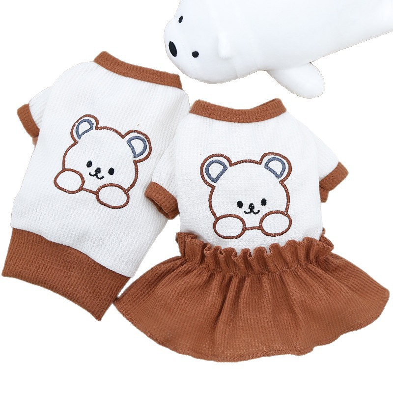 봄, 여름 신상 애완동물 테디 비숑 고양이 귀빈 치마 보미 소형견 시나리 강아지 옷 도매