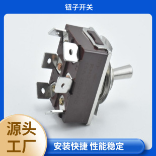 Toggle Switch E-Ten1321 Coffee Color 6-Pin 2-Speed Rocker Switch 6-Pin Pin Car Modification Accessories
