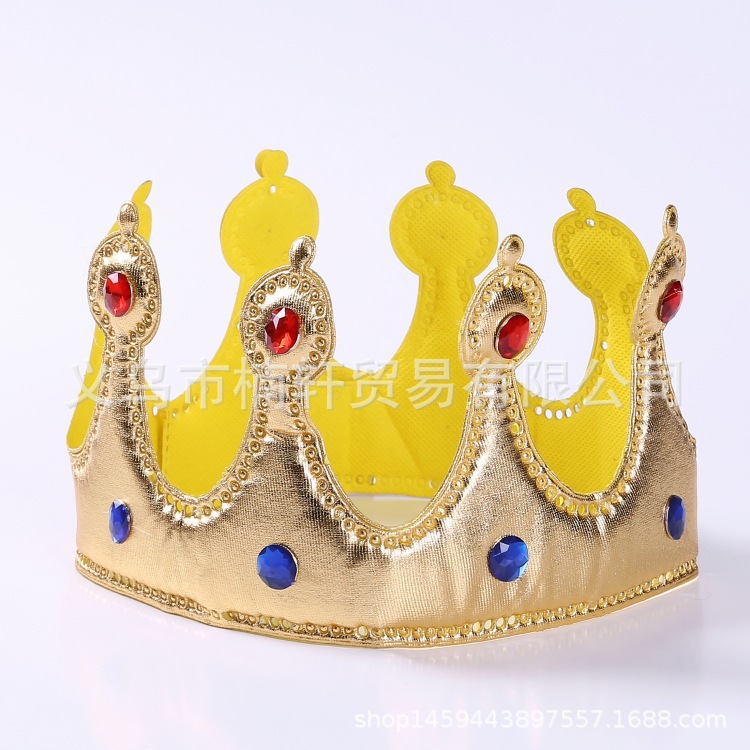 Carnaval Navidad niños fiesta bola cumpleaños pastel sombrero sexy rhinestone franela diamante rey corona sombrero superior