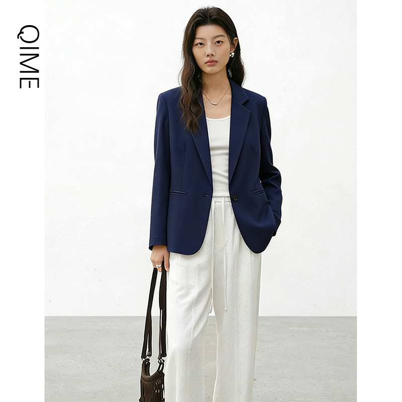 quality knitted autumn classic suit jacket