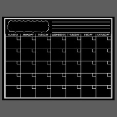 磁性冰箱留言記事貼家庭易擦寫日曆貼磁力黑板貼周計劃管理冰箱貼