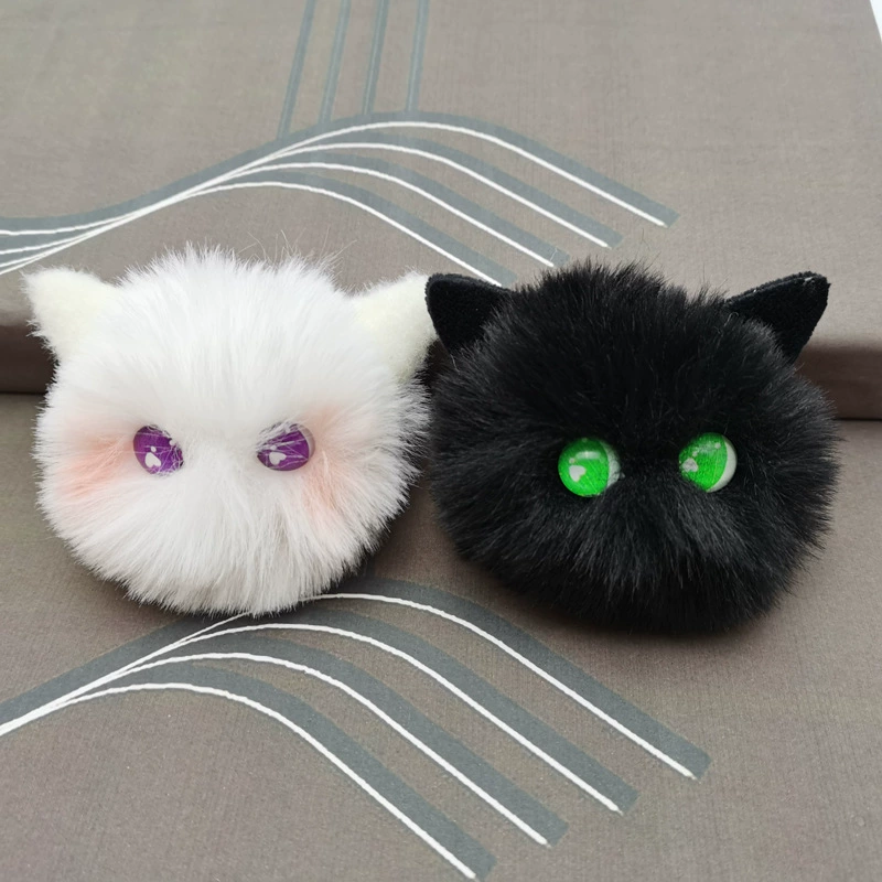 Face blush, plush multicoloured pendant, accessory, (Physicals)