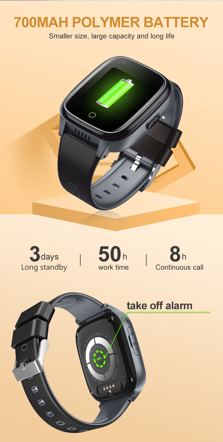 Barnklocka smartwatch 4g med gps vattentät klocktelefon_voghion.com
