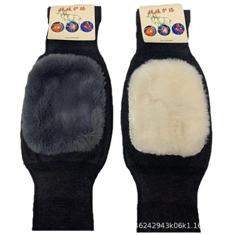 Осенне-зимние теплые наколенники на флисовой подкладке утолщенные наколенники имитация кашемира наколенники эластичный мех кролика наколенники оптом