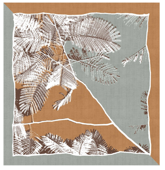 Versión coreana de la nueva bufanda de seda cuadrada pequeña de cachemira pura de 70cm impresa, bufanda de flor de anacardo grande, disponible en stock transfronterizo