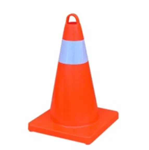 橡胶路锥塑料雪糕筒防护路障70cm反光锥形pvc圆锥交通路标安全