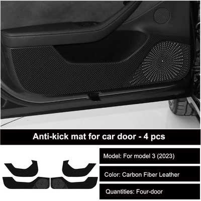 panel carbon fiber interior decoration – Other Automotive Interior Supplies - 2023-model-3-refreshed-door-carbon-fiber-black