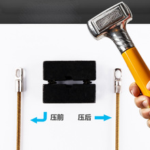 穿线器牵引头引线器穿线电工压接扁头滑轮头弹簧头配件头