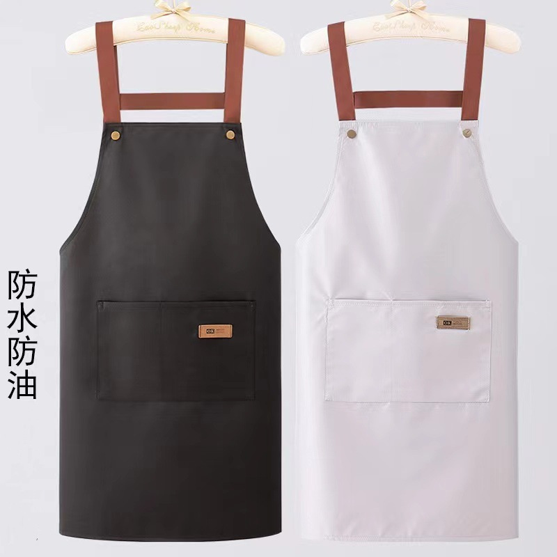 エプロン おしゃれ シンプル 家庭用 キッチン エプロン カフェ 防水 防油 男女兼用 汚れにくい 作業服 カスタム オゴ|undefined