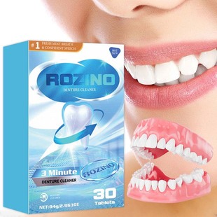 Cross-border for dentures effervescent tablets for cleaning