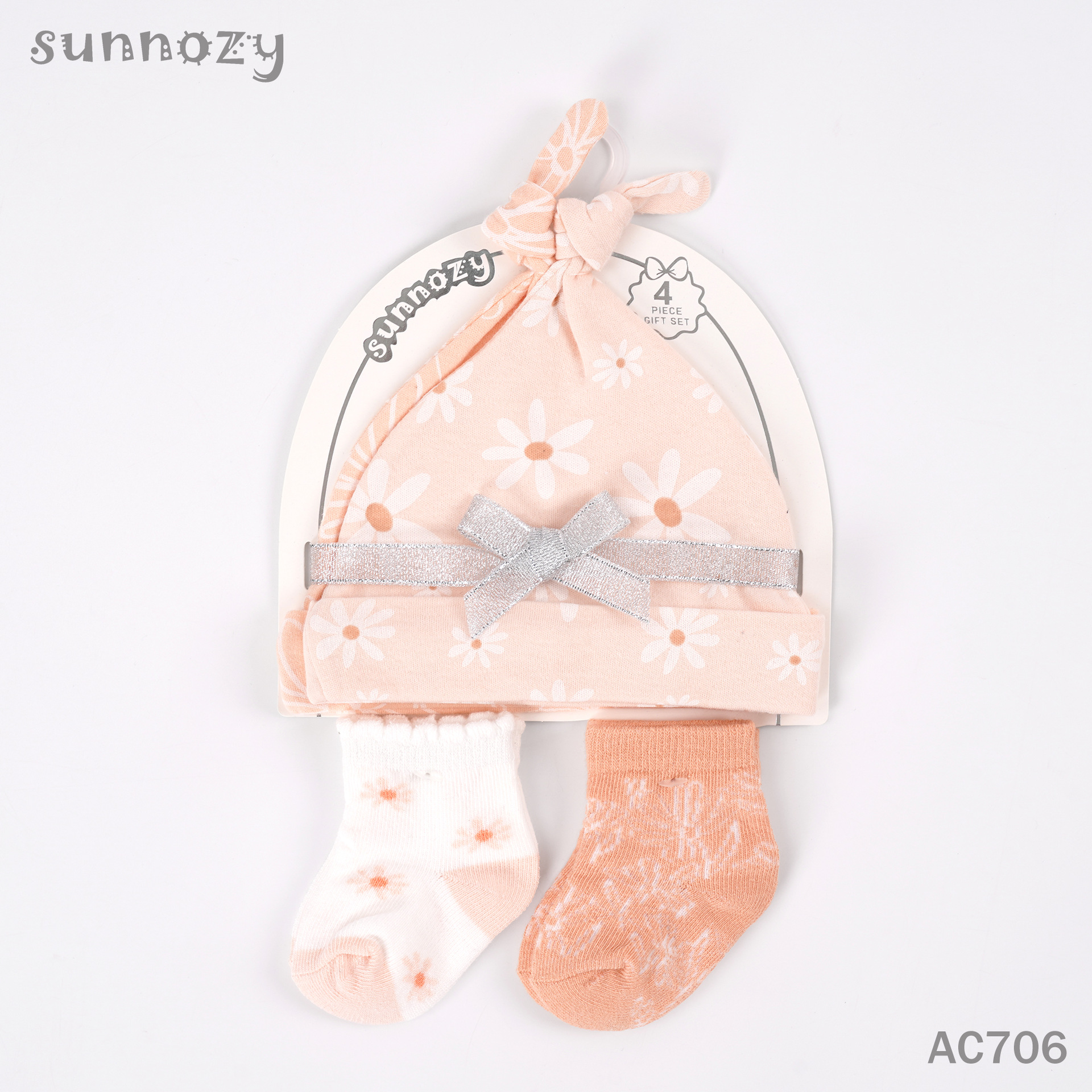 Sombreros para bebés, calcetines de 4 piezas, cuatro temporadas, bonitos bebés, gorras para bebés, accesorios para recién nacidos al por mayor image 11
