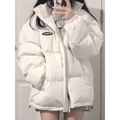 2025冬季韩版新款小个子宽松设计感加厚羽绒棉服百搭外套女