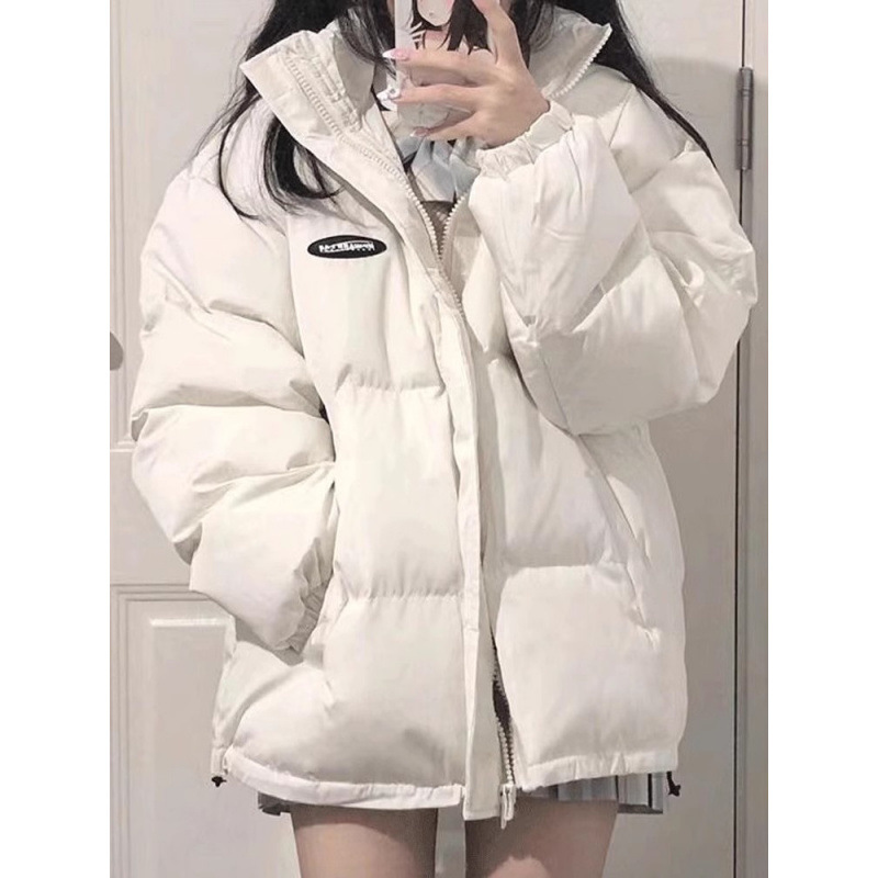 2025冬季韩版新款小个子宽松设计感加厚羽绒棉服百搭外套女|undefined