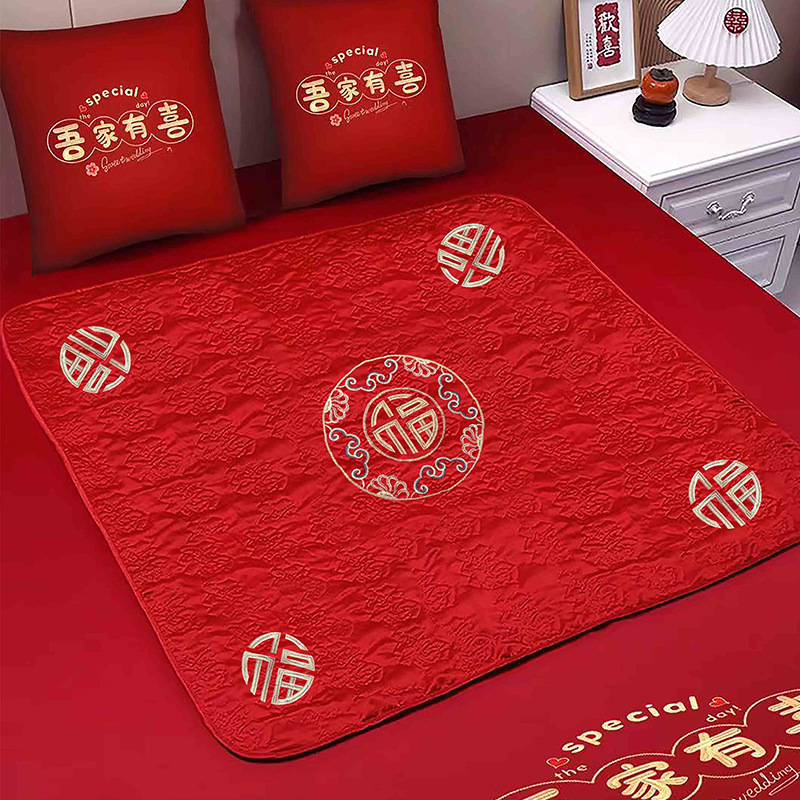 Mujeres de boda almohadilla de boda almohadilla de boda almohadilla de boda almohadilla de bordado de 100 fu para aumentar el cojín de la habitación de la boda edredón