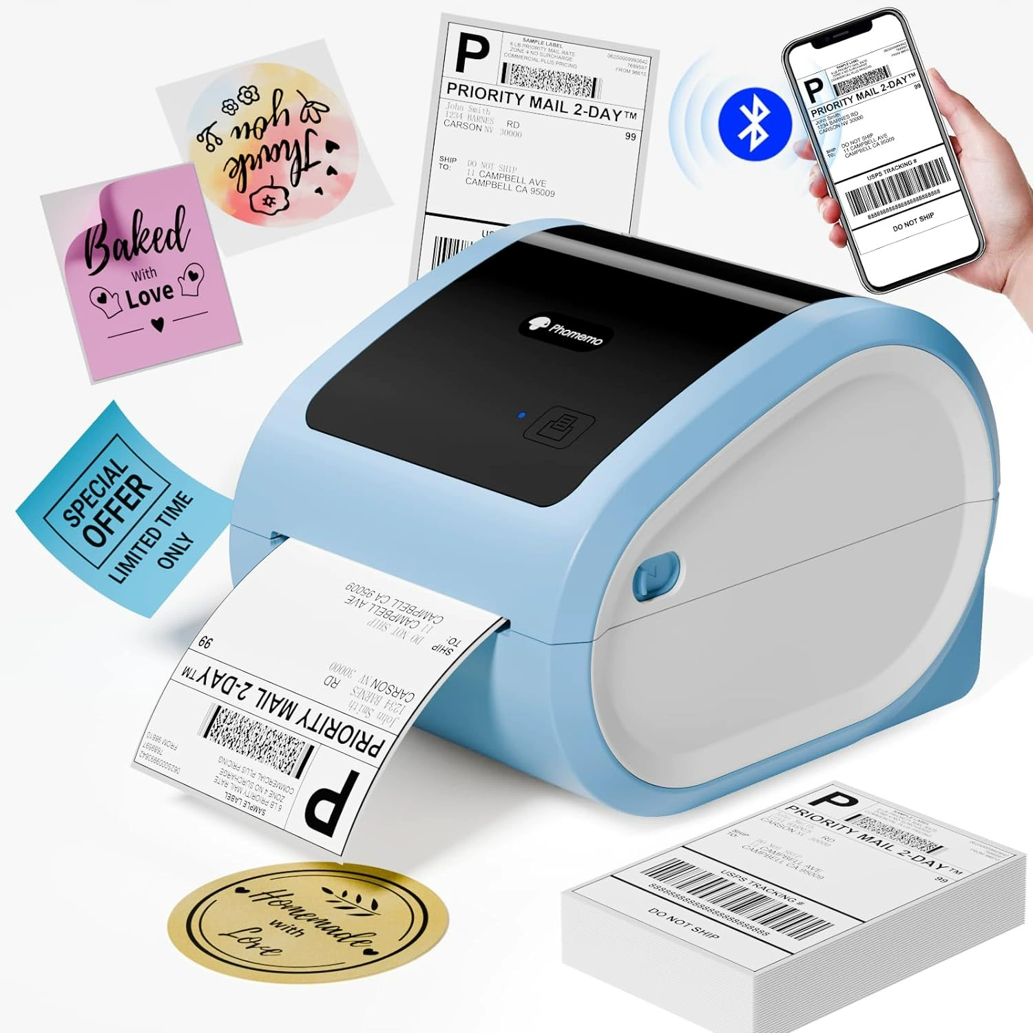 Phomemo (Cross-border trading), printer for commercial use, bluetooth