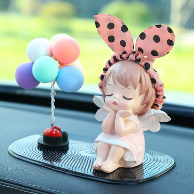 Car ornaments | Women - pink-anne-single-beam-macaron-water-drop-non-slip-mat