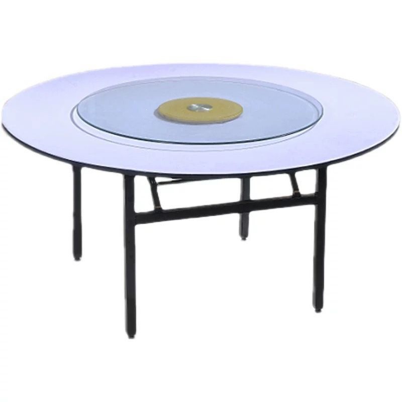 Fábrica directa hotel mesa redonda banquete restaurante tabla plegable 1020PVC mesa redonda mesa de comedor mesa y silla comercial