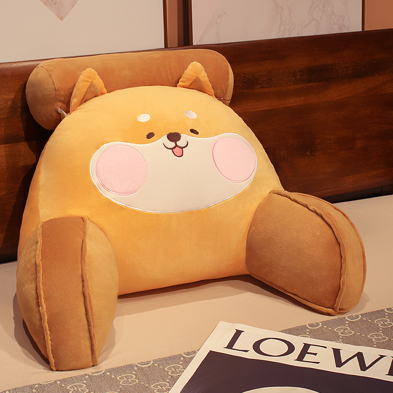 Bolsillo de cabecera de cama grande respaldo almohada de cama para niños almohada de lectura almohada de cintura sofá almohada de dormitorio almohada estudiante