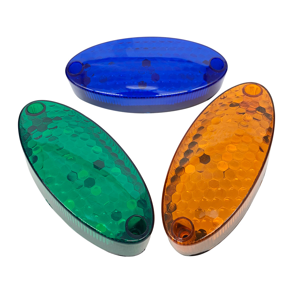 Luz lateral del camión del lado del camión LED luz lateral logística vehículo LED luz lateral 24V camión Oval remolque luz redonda