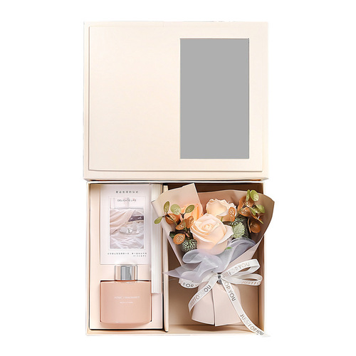 Creative and practical aromatherapy floral soap flower gift box set birthday gift box gift box companion gift box