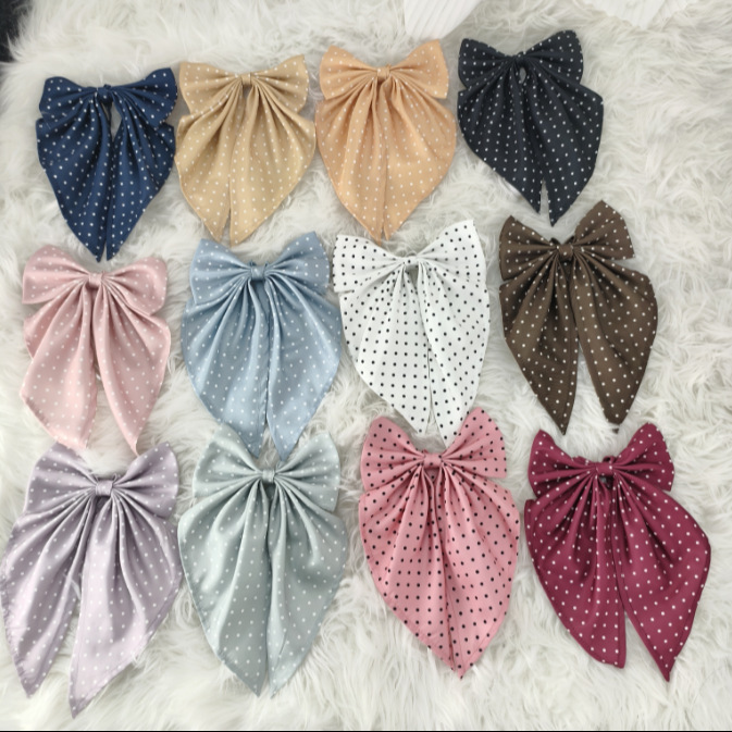 JK服装配饰波点领结女学院风蝴蝶结JK小布艺JK配饰品校园风日式