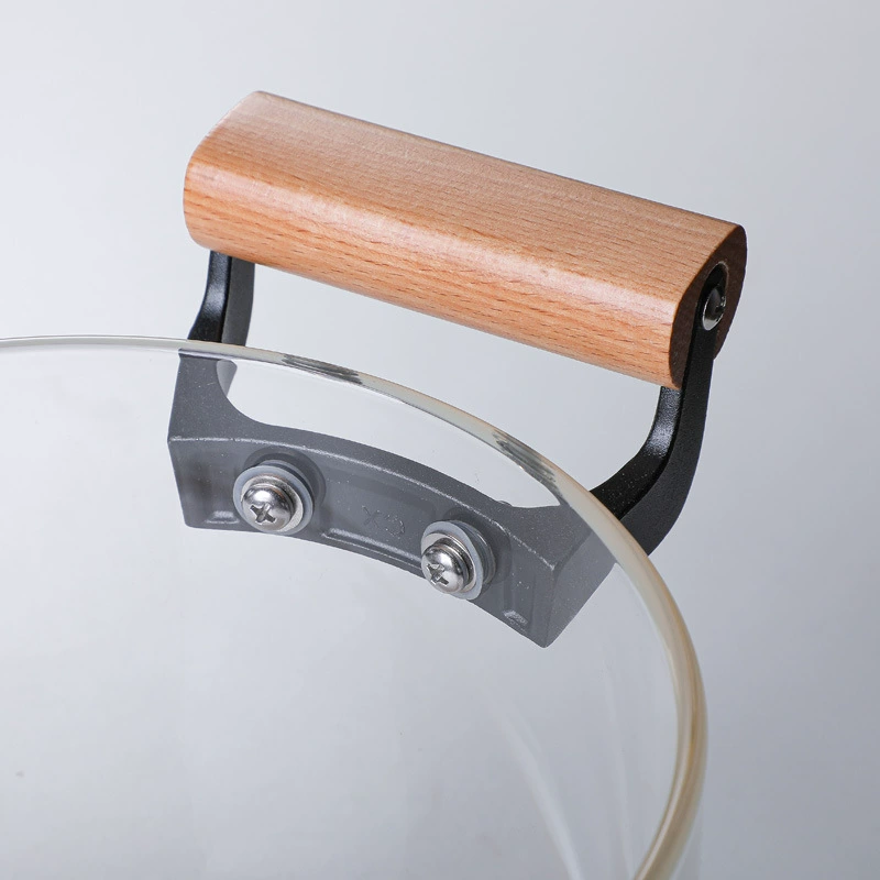 Электромагнитная плита яркого огня многофункциональная кастрюля для супа кухонная прозрачная стеклянная крышка с двумя ушками высокая лезвие стеклянная кастрюля