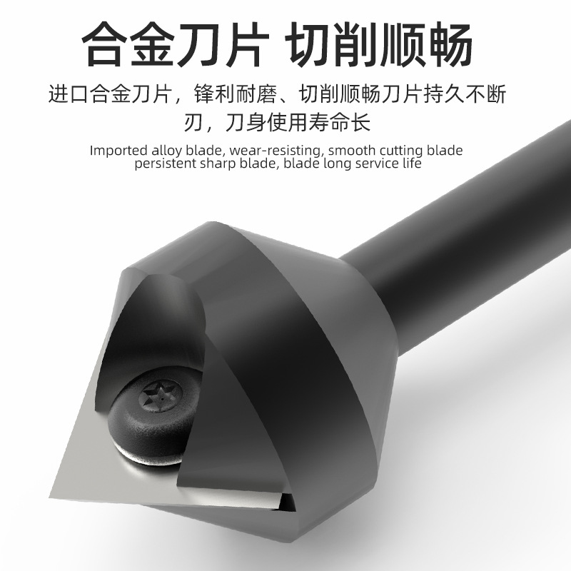 Cuchillo en forma de V de grado industrial carpintería recorte cortador de cabeza aleación biselado 90 grados máquina de grabado cortador de fresado de 45 grados cuchillo en forma de V nuevo producto