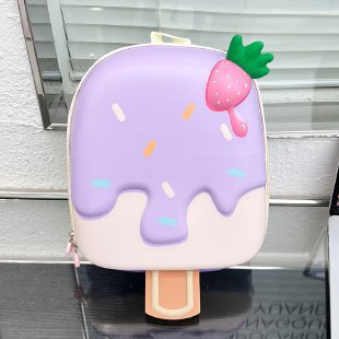 Mochila de moda ultraligera para niños, jardín de infantes, mochila escolar para niños, princesa de helado, bolso ligero para salir.