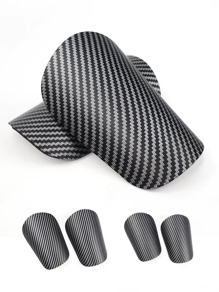 Cross-border professional adult football imitation carbon fiber shin guards, calf and tibia protectors, club training sports protective gear
