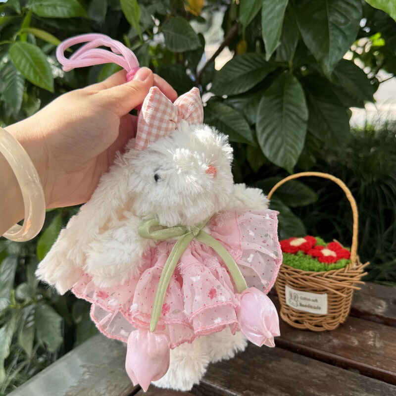 クリエイティブでかわいい垂れ耳ボニーウサギのドレスアップDIY大きなスカート超妖精垂れ耳ウサギのぬいぐるみ吊り下げ装飾品クロスボーダー用|undefined
