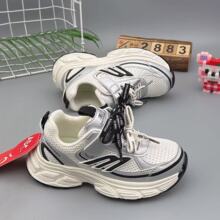2026春季新款童鞋学生运动单鞋男女童跑步老爹鞋双网轻便潮流儿童