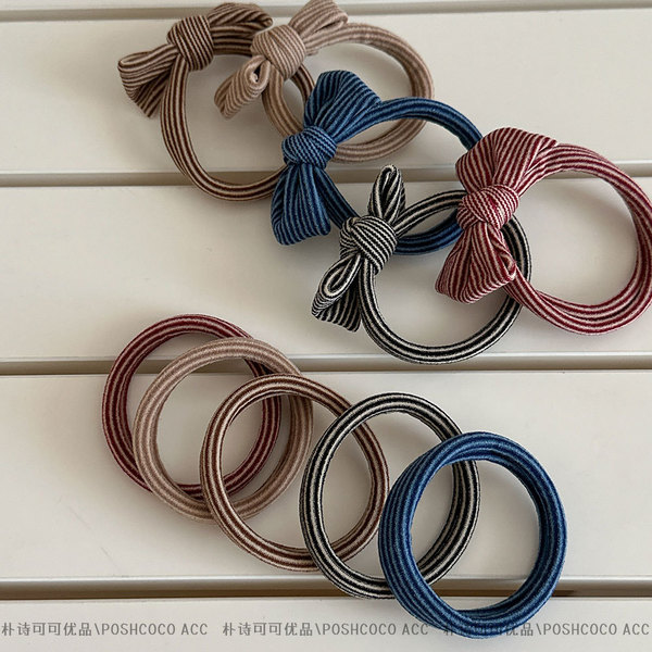 Elastic towel with bow