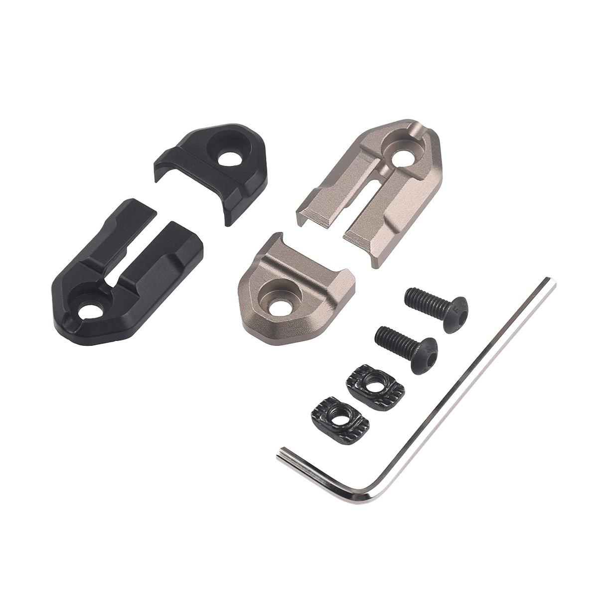 Тактический фонарь с креплением типа "крысиный хвост", металлическая рейка для переключателя M600 M300 DBAL-A2, универсальная.