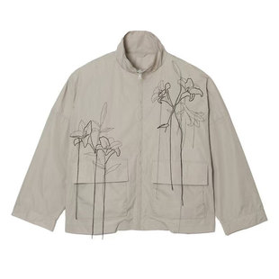 Men's Foreign Trade Casual Multi-Pocket Windbreaker Jacket Embroidered 2025 New Style Processing and Customization