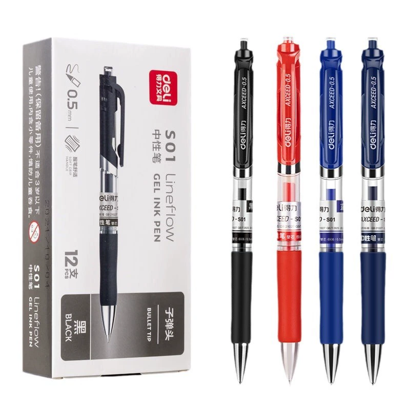 Stationery, black rollerball pen for students