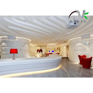 Professional Custom Grg Hotel Front Desk Fiberglass Reception Bar Fiberglass Grc Reception Desk