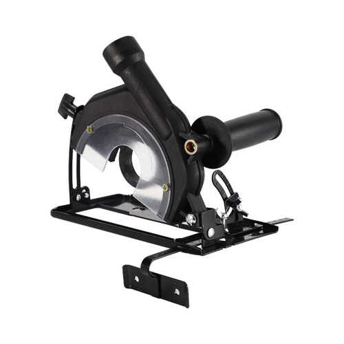 Angle grinder stand converted to cutting machine base multifunction wood metal tile universal cutting tool modification