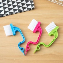 创意手握式沟槽门窗缝隙刷 厨卫凹槽清洁刷 空调百叶刷门窗凹槽刷