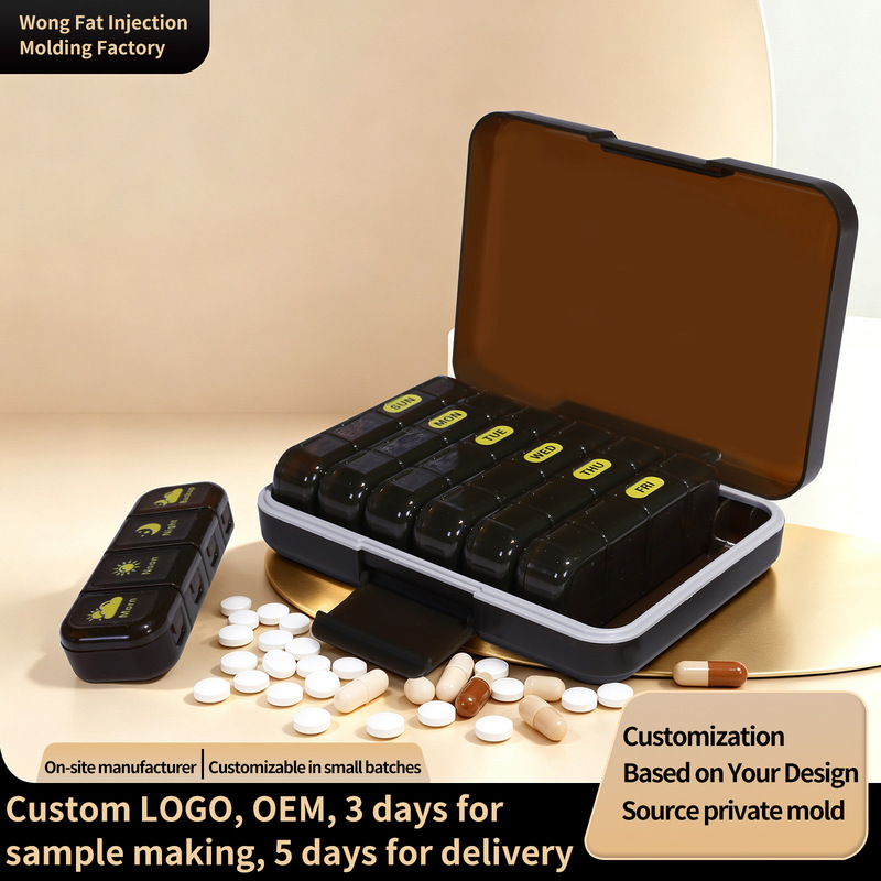 Cross-border Amazon bestseller: 21-compartment pill box, 28-compartment pill box for seven days a week, portable plastic pill organizer Cross-border Amazon bestseller: 21-compartment pill box, 28-compartment pill box for seven days a week, portable plastic pill organizer