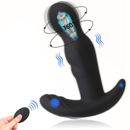Rotating anal plug wireless remote control prostate massager anal vibration masturbator adult sex products wholesale
